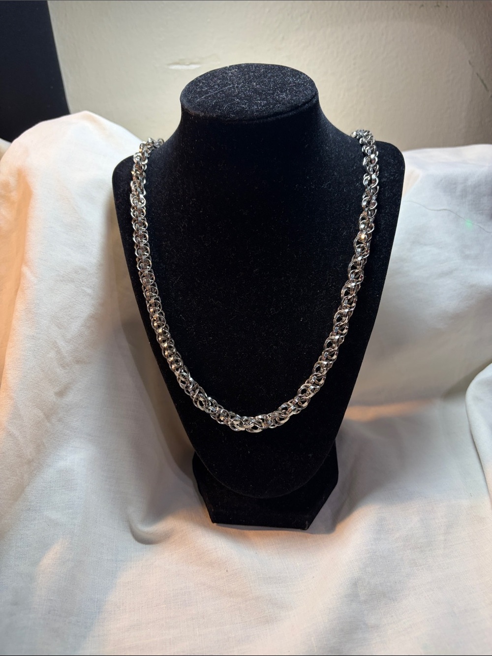 Classic Silver Rope Chain Necklace - Women Jewelry